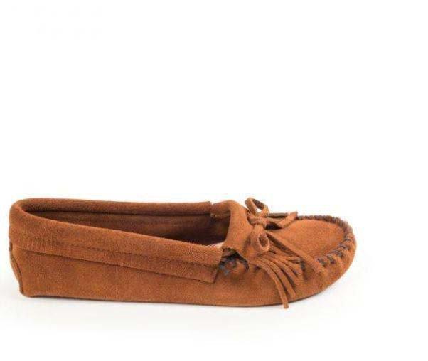 Minnetonka Women's Kilty Softsole Moccasins - Brown