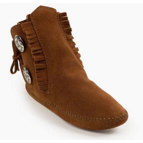 Women's Minnetonka Two Button Softsole Bootie Slippers - Primary Image