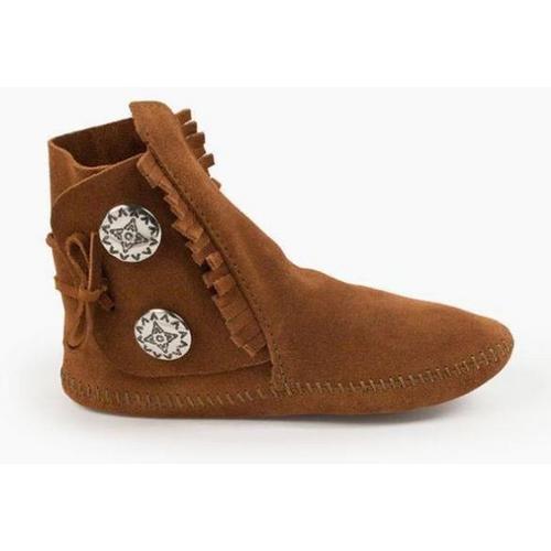 Women's Minnetonka Two Button Softsole Bootie Slippers - Primary Image