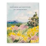 Compendium Happiness And Gratitude Are Intertwined Card - Thumbnail 1 of 3