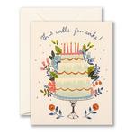 Compendium This Calls For Cake Birthday Card - Thumbnail 1 of 4