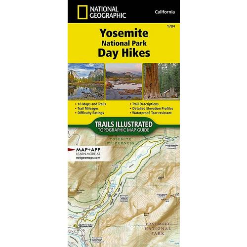 National Geographic Yosemite National Park Day Hikes Map - Primary Image