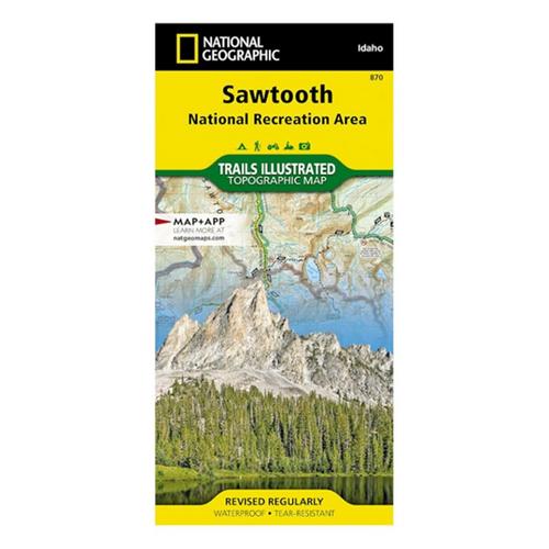 National Geographic 870 Sawtooth National Recreation Area Map - Primary Image