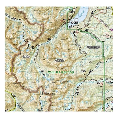 National Geographic 870 Sawtooth National Recreation Area Map - Primary Image