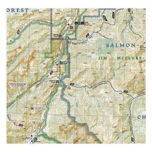 National Geographic 870 Sawtooth National Recreation Area Map - Primary Image