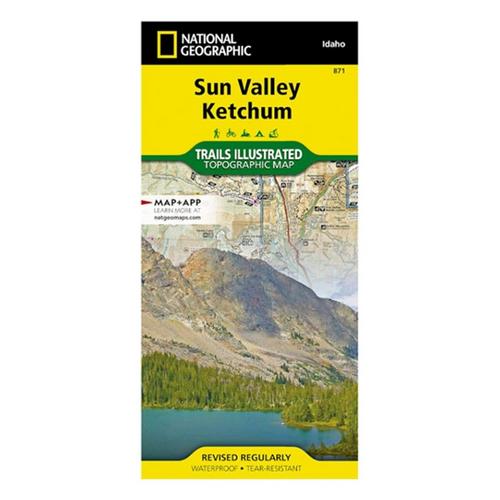 National Geographic 871 Sun Valley, Ketchum Map - Primary Image