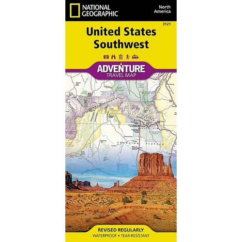 National Geographic Southwest Adventure Travel Map - Primary Image