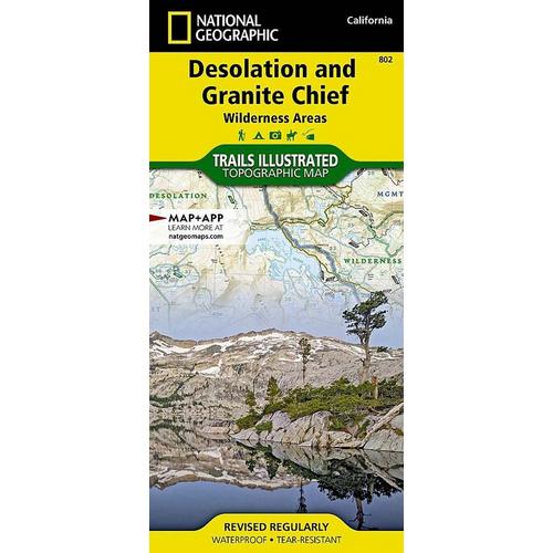 National Geographic Desolation anf Granite Chief Wilderness Areas Map - Primary Image