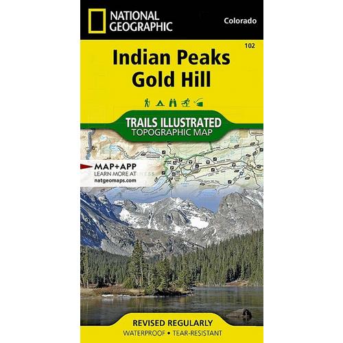 National Geographic Indian Peaks, Gold Hill Map - Primary Image