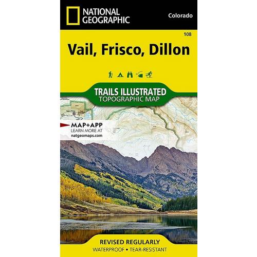 National Geographic Vail, Frisco, Dillon Map - Primary Image