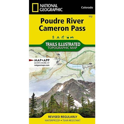 National Geographic Poudre River/Cameron Pass Trail Map - Primary Image