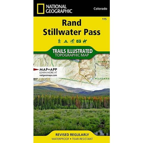 National Geographic Rand, Stillwater Pass Map - Primary Image