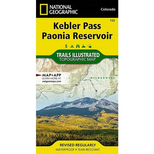 National Geographic Kebler Pass, Paonia Reservoir Map - Primary Image