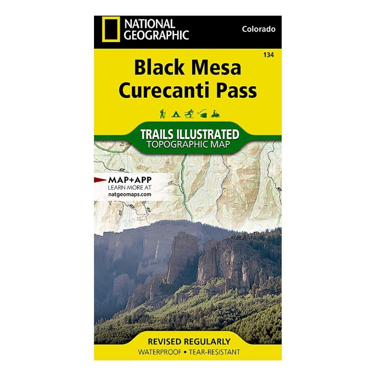 National Geographic Black Mesa, Curecanti Pass Map