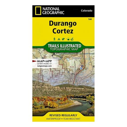 National Geographic Durango, Cortez Map - Primary Image