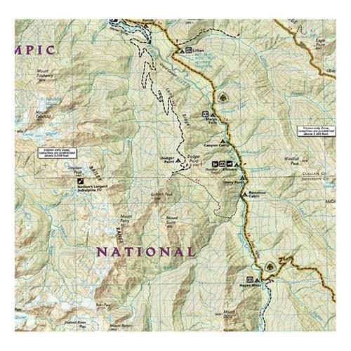 National Geographic 216 Olympic National Park Map - Primary Image