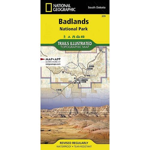 National Geographic Badlands National Park Map - Primary Image