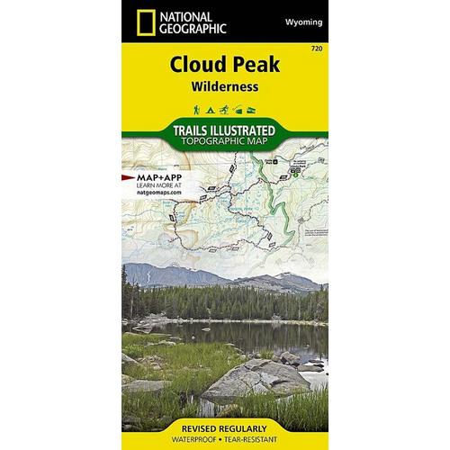 National Geographic Cloud Peak Wilderness Map - Primary Image