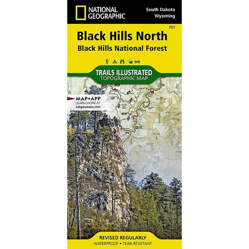 National Geographic Black Hills North Map - Primary Image