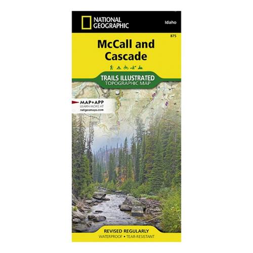 National Geographic 875 McCall and Cascade Map - Primary Image