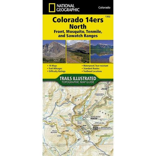 National Geographic Colorado 14ers North Topographic Map Guide - Primary Image