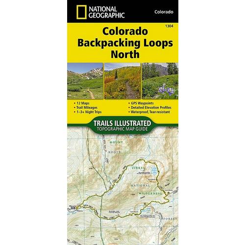 National Geographic Colorado Backpack Loops North Map - Primary Image