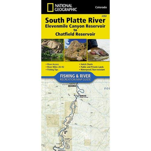National Geographic South Platte River- Elevenmile Canyon Reservoir to Chatfiled Reservoir- Recreation Map Guide - Primary Image