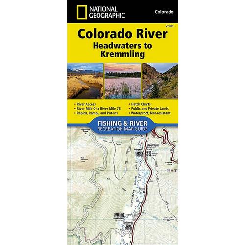 National Geographic Colorado River, Headwaters to Kremmling Map - Primary Image