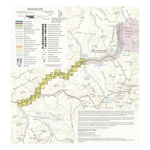 National Geographic 2307 Colorado River Kremmling to Glenwood Springs Map - Primary Image