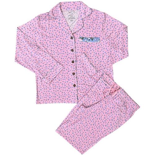 Women's Laree + Co Lillian Bamboo Luxe Lounge Pajama Set - Primary Image