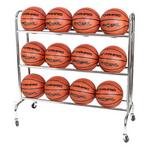 Champro Chrome Finish Ball Rack with Casters - Thumbnail 1 of 6
