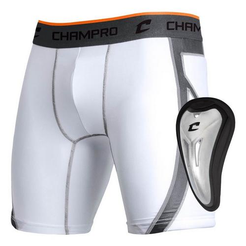 Men's Champro Wind-Up Baseball Sliding With Cup Compression Shorts - Primary Image