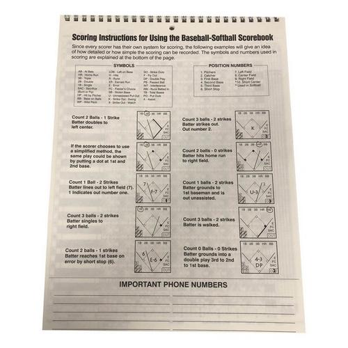 Scheels Baseball/Softball 18 Player Scorebook - Primary Image