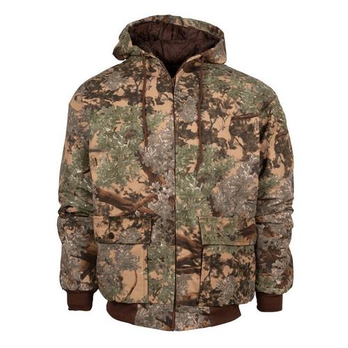 Men's King's Camo Bomber Jacket Hooded Jacket - Primary Image