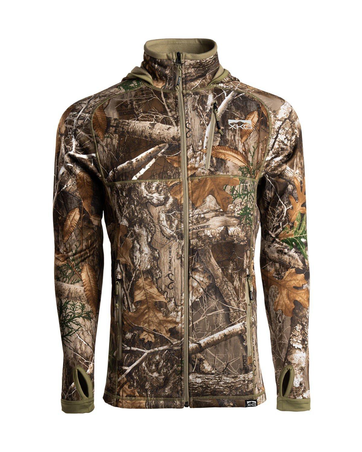 Men's King's Camo XKG Pinnacle Full Zip Hooded Softshell Jacket - King's Camo