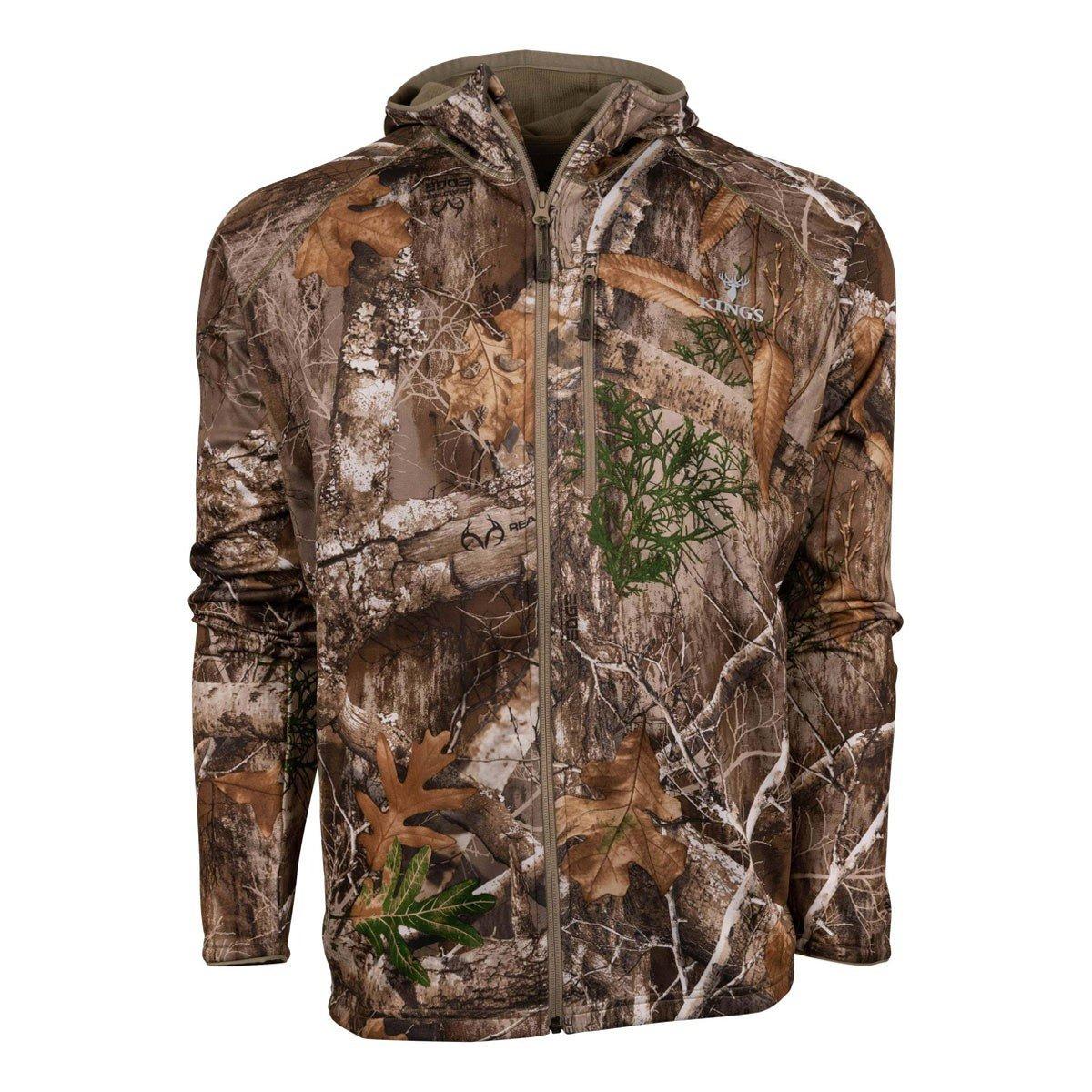 Men's King's Camo Hunter Full-Zip Fleece Hoodie Full Zip - King's Camo