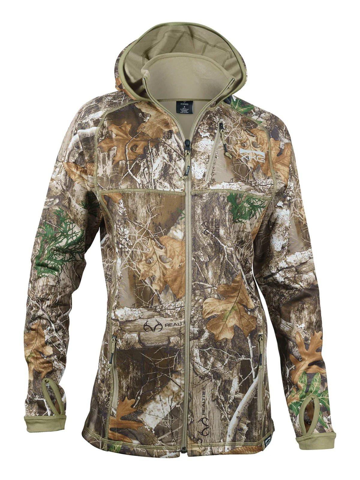Women's King's Camo Womens XKG Pinnacle Full Zip Hooded Softshell Jacket - King's Camo
