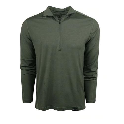 Men's King's Camo XKG Foundation 150 Merino Long Sleeve Mock Neck 1/2 Zip - Primary Image