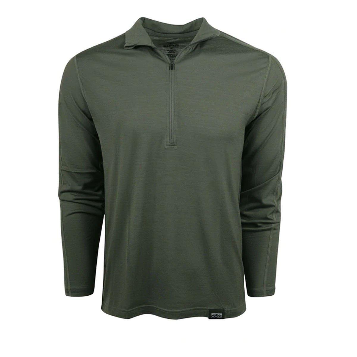 Men's King's Camo XKG Foundation 150 Merino Long Sleeve 1/2 Zip - King's Camo