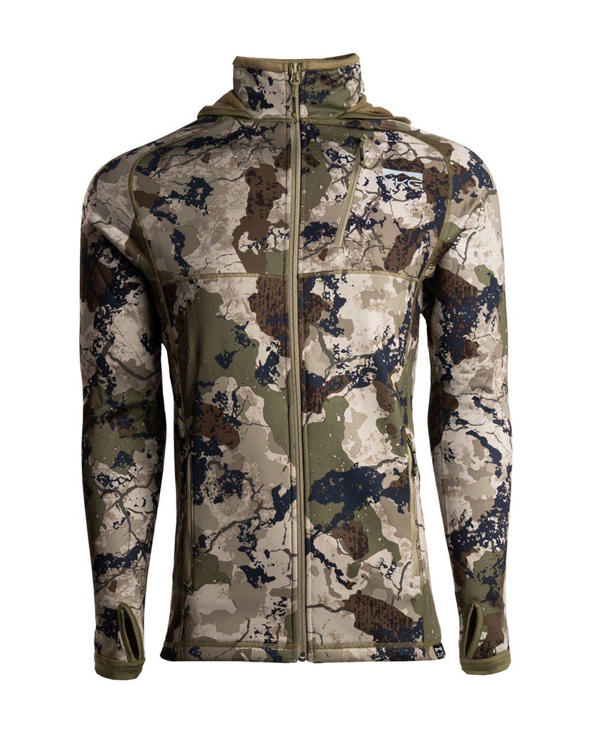 Men's King's Camo XKG Pinnacle Full Zip Hooded Softshell Jacket - King's Camo