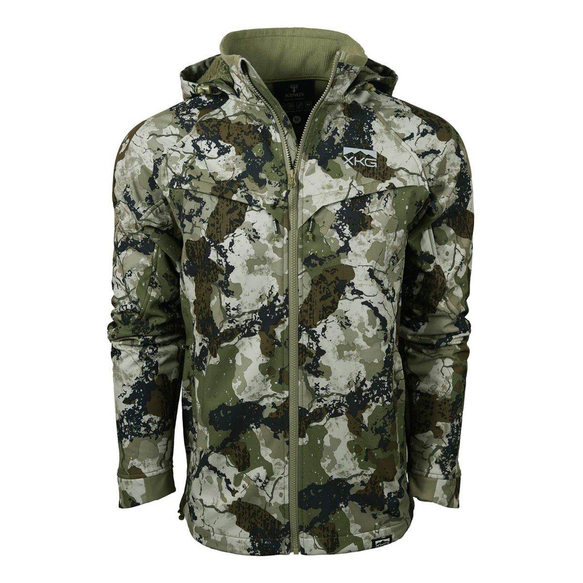 Men's King's Camo XKG Boulder Hooded Softshell Jacket - King's Camo