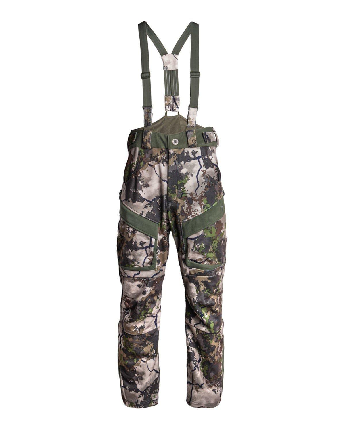 Men's King's Camo Hunter Wind-Defender Pro Fleece Bibs - King's Camo