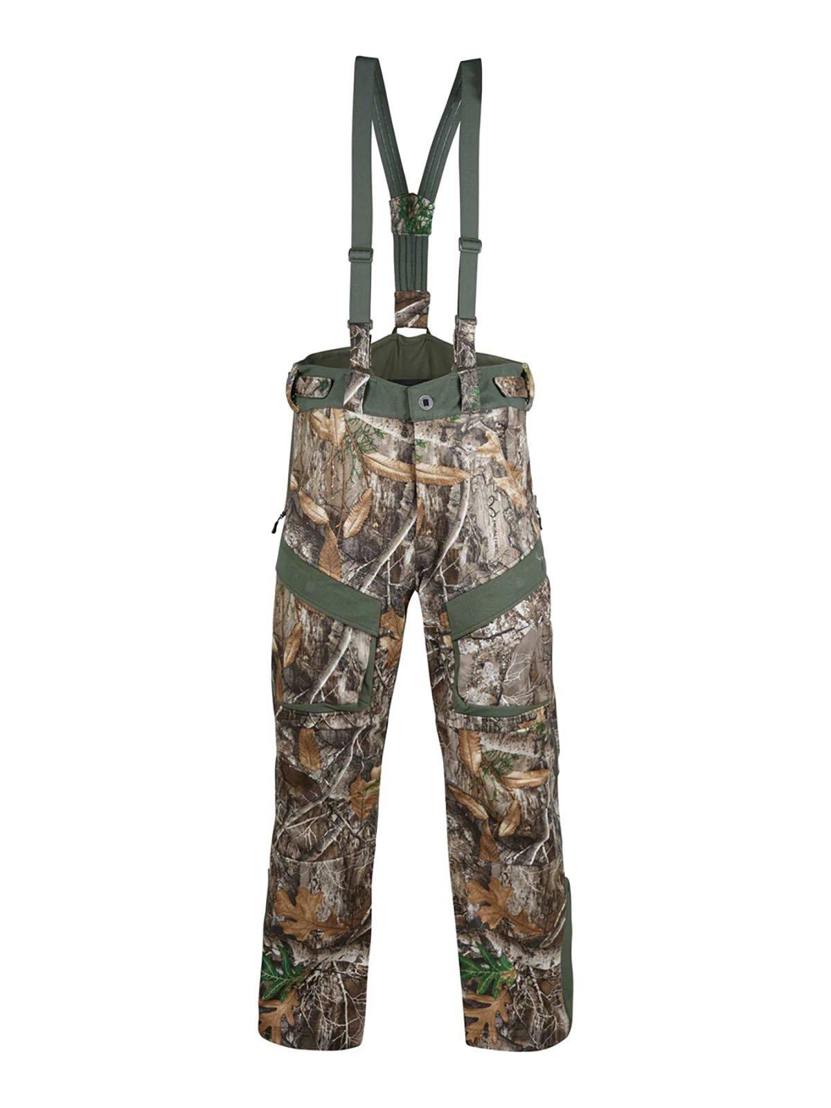 Men's King's Camo Hunter Wind-Defender Pro Fleece Bibs - King's Camo