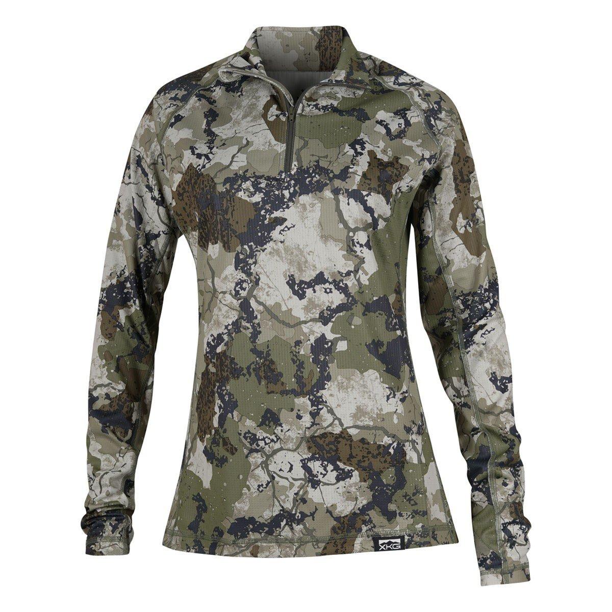 Women's King's Camo XKG Elevation Long Sleeve 1/4 Zip - King's Camo