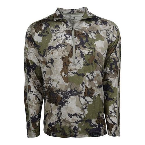 Men's King's Camo XKG Foundation 150 Merino Long Sleeve Mock Neck 1/2 Zip - Primary Image