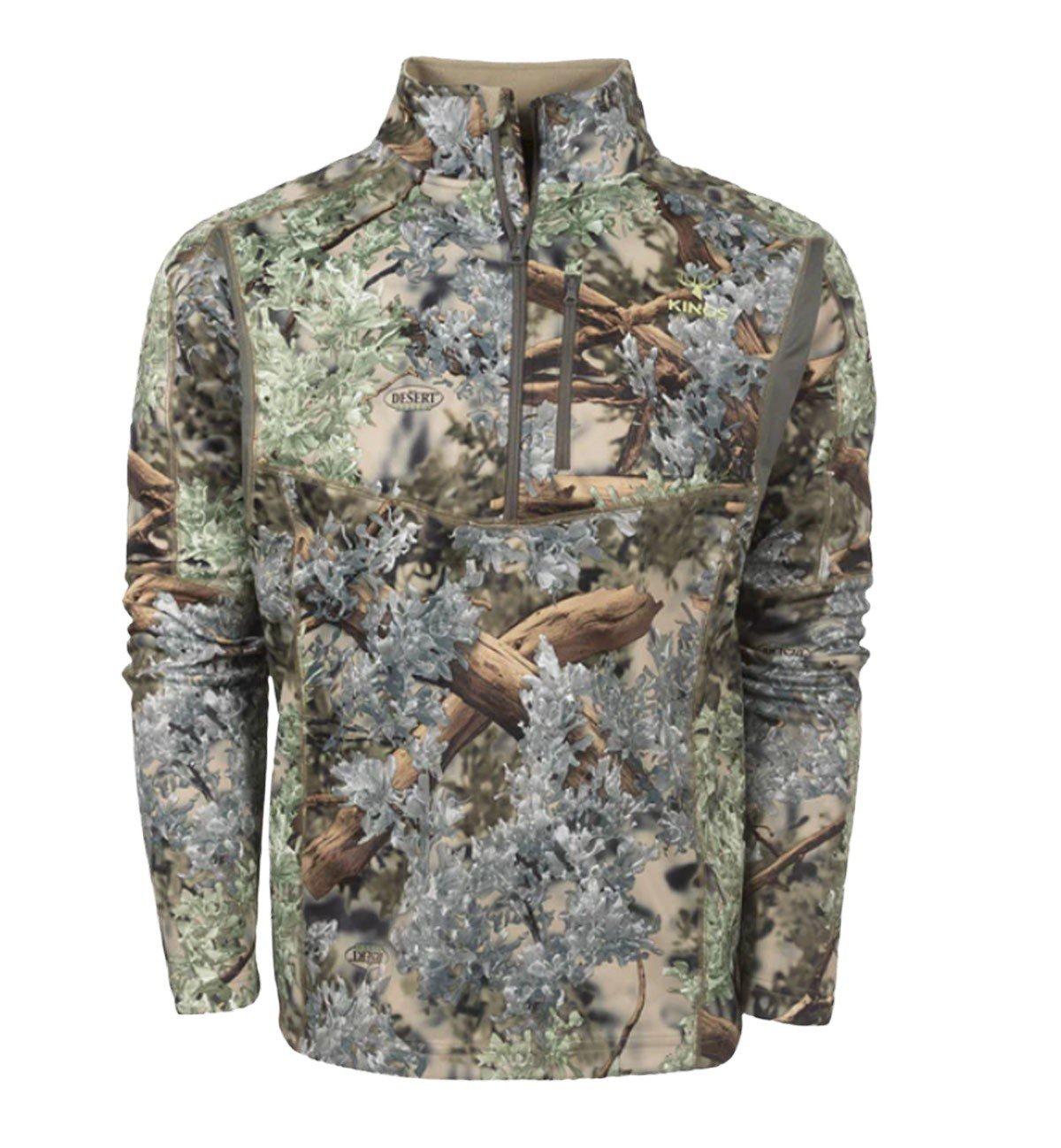 Men's King's Camo Long Sleeve 1/4 Zip - King's Camo
