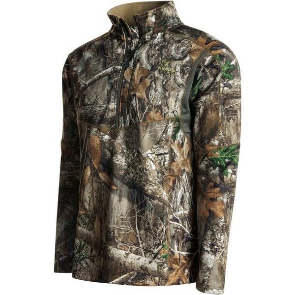 King's Camo Men's  Hunter Hunting 1/4 Zip Pullover
