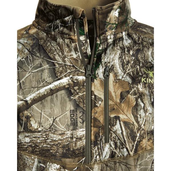 King's Camo Men's  Hunter Hunting 1/4 Zip Pullover