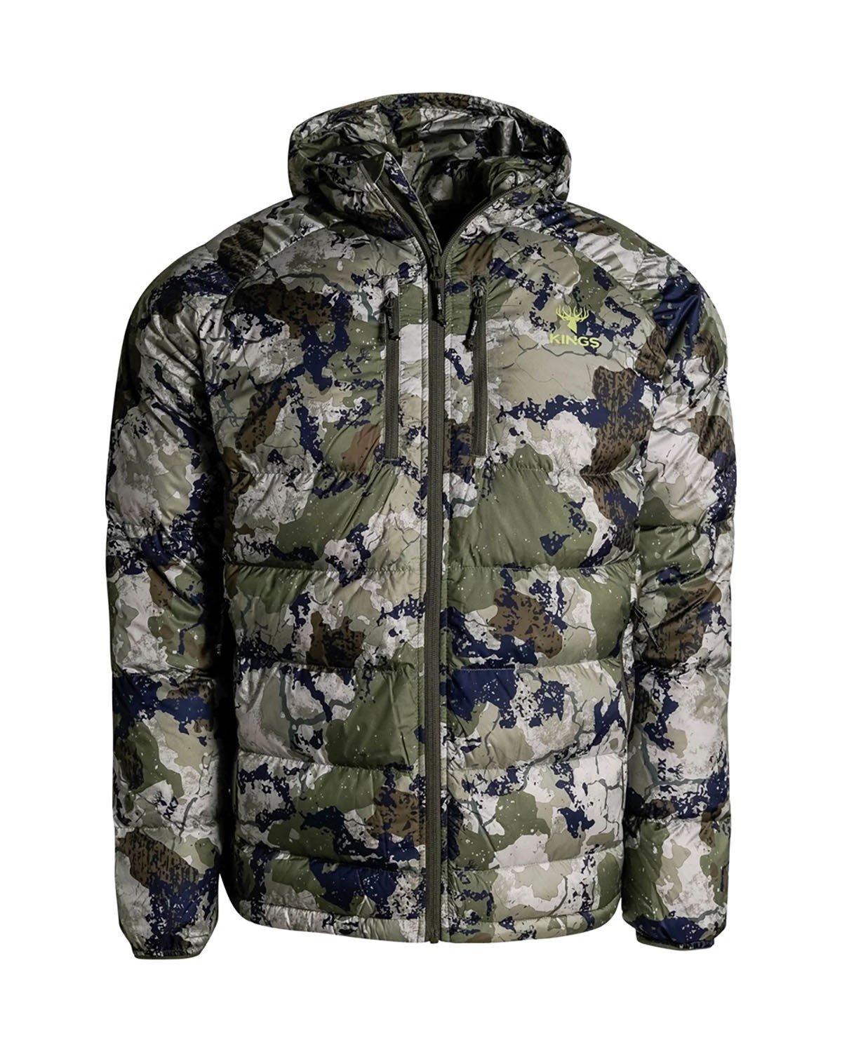 Men's King's Camo XKG Down Hooded Transition Jacket 800 Fill - King's Camo