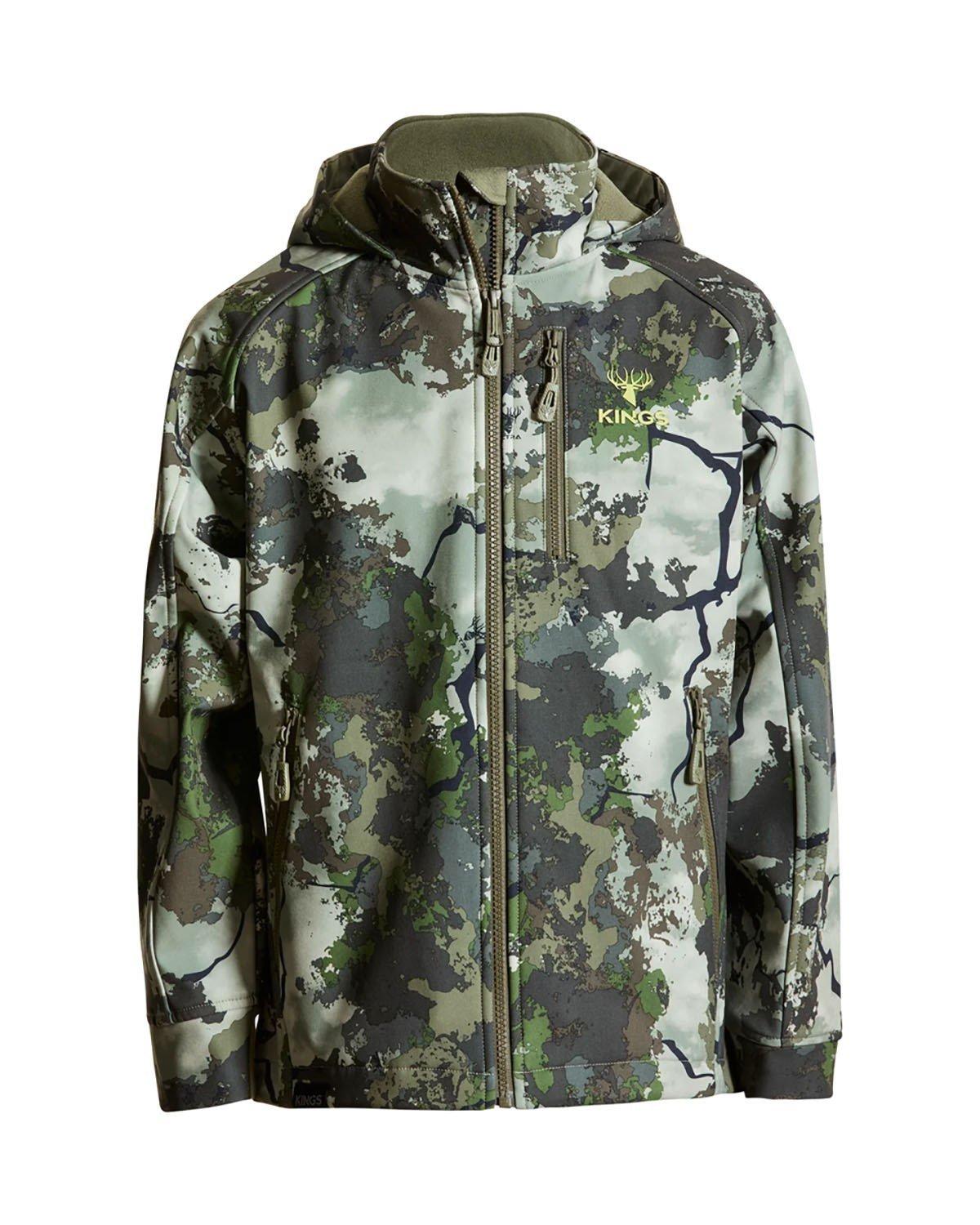 Youth King's Camo Rover Hooded Softshell Jacket - King's Camo